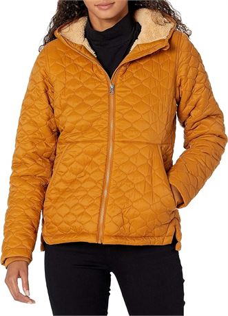 LRG - Essentials womens Lightweight Water-resistant Sherpa-lined Hooded