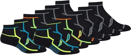 LRG - Saucony mens Multi-pack Bolt Performance Quarter Socks, 12 Pairs