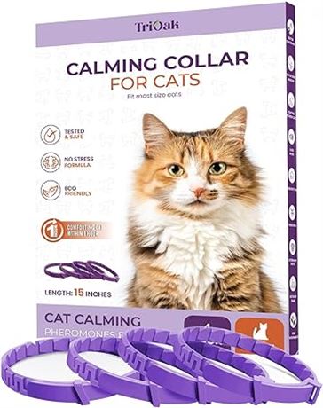 Trioak Pheromone Cat Calming Collar: Premium Calming Collar for Cats
