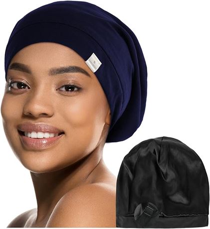 YANIBEST Silk Satin Bonnet Hair Cover Sleep Cap