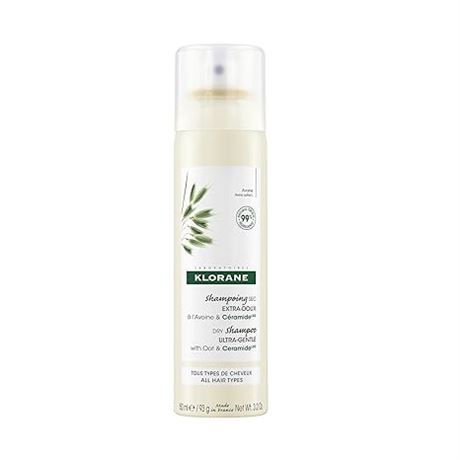 150ml Klorane - Extra-Gentle Dry Shampoo - All Hair Types - With Oat & Ceramide