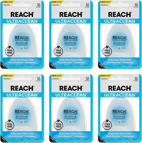 Listerine Ultraclean Floss, Mint (Pack of 6)
