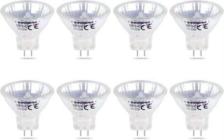MR11 Halogen Light Bulbs 12V Halogen FTD 20W Bulbs, Bonlux GU4 Light Bulbs 2800K
