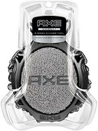 AXE Shower Tool for men Detailer 2-Sided make your skin smoother