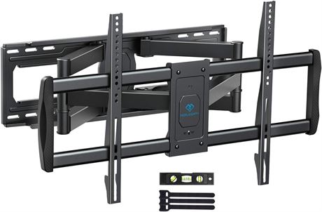 PERLESMITH Full Motion TV Wall Mount for most 50-90 Inch TVs holds up to 165lbs