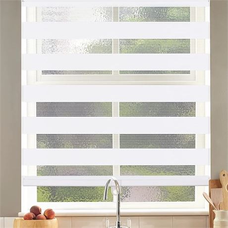 SEEYE Cordless Zebra Blinds Roller Shades for Window Day and Night Blind Dual