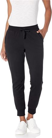 XXL - Essentials Women's Relaxed Fit French Terry Fleece Jogger Sweatpant, Black
