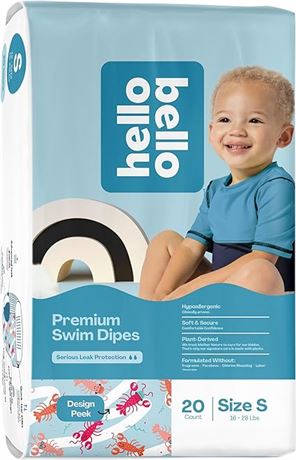 20 Small Hello Bello Premium Swim Diapers Small