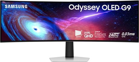 Samsung 49 inch Odyssey 0.03 ms 240 Hz OLED G9 Gaming Monitor (LS49CG932SNXZA)