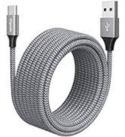 [ 30ft/9m ] Extra Long USB C Cable, USB to USB C Cable Power Cord