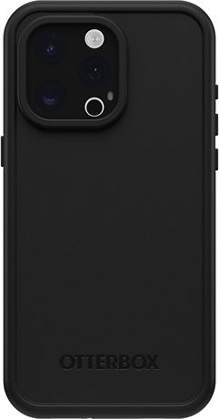 OtterBox iPhone 15 Pro MAX (Only) FRĒ Series Waterproof Case with MagSafe, Black