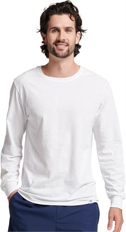 MED - Russell Athletic Mens Men's Cotton Performance Long Sleeve T-Shirt
