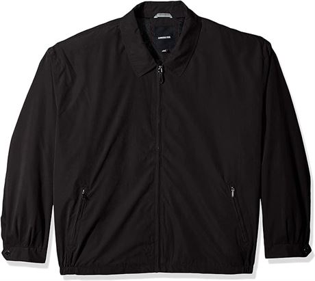 XL - LONDON FOG Men's Auburn Zip-Front Golf Jacket, Black
