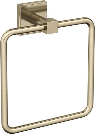 Amerock BH36072BBZ | Golden Champagne Towel Ring | 7-1/16 in (179 mm) Length