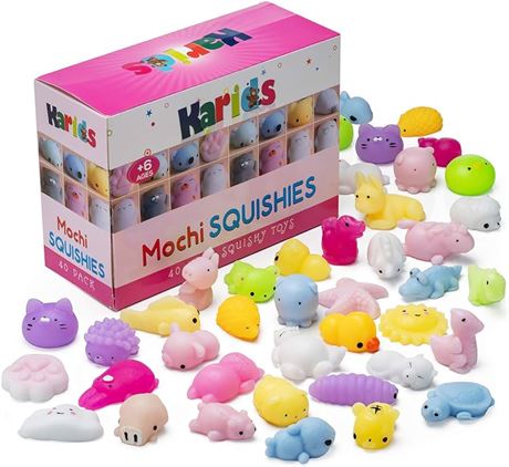 Squishy Toys 40 pack Mochi Squishies Party Favors for Kids