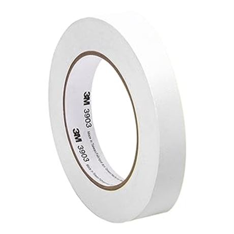TapeCase 0.5-50-3903-WHITE White Vinyl/Rubber Adhesive Converted from 3M