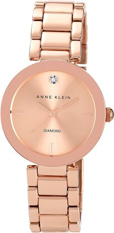 Anne Klein Women's Genuine Diamond Dial Bracelet Watch - NEEDS BATTERY