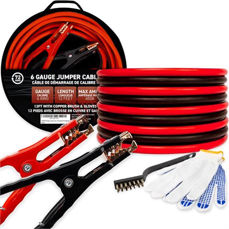72HRS Jumper Cables, Booster Cable, Jumper Battery Cables for car