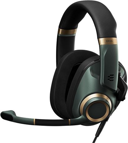 EPOS Audio H6PRO Closed Acoustic Gaming Headset (Racing Green)