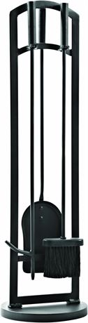 Pleasant Hearth FA219TA Arched 4 Piece Fireplace Toolset, Black