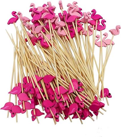 Cocktail Picks Bamboo Toothpicks Disposable Fruit Sticks for Appetizers Fruits