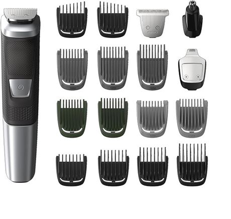 Philips Multigroom Series 5000, Corded/Cordless with 17 Trimming Accessories