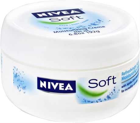Nivea Soft Moisturizing Creme 6.8 Ounce Jar (201ml)