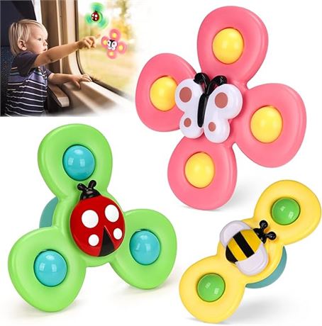 Suction Cup Spinning Top Toys for Babies Toddlers - Pop Newborn Gift