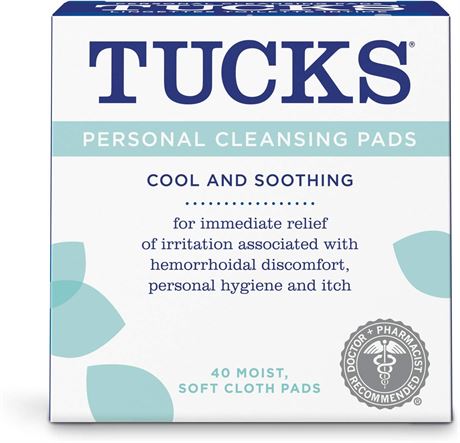 Tucks personal cleansing Pads 40 count