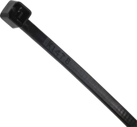 6in Black Cable Ties, 100 Piece
