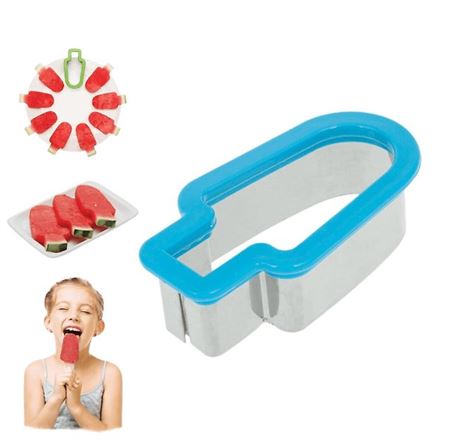 Popsicle Shape Watermelon Slicer Cutter Tools Stainless Steel Fruit
