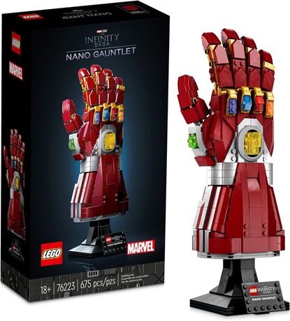 LEGO Marvel Nano Gauntlet 76223 Iron Man Building Set for Adults (675 Pieces)