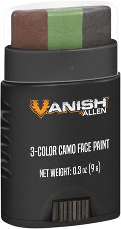 Allen Company Color Camo Face Paint Stick - Brown, Black & Olive, One Size- 6117