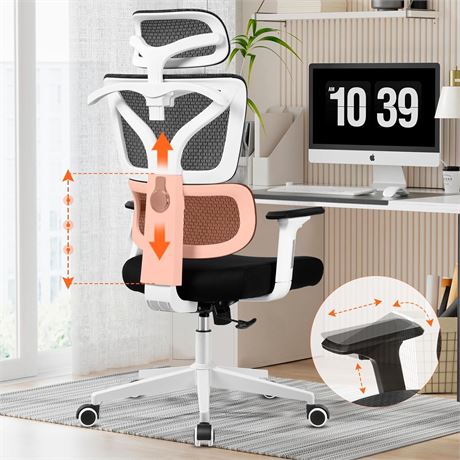 Razzor Office Chair Ergonomic Computer Desk Chair Upgrade Adjustable Backrest