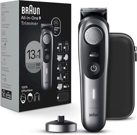 Braun All-In-One Style Kit Series 9 9440, 13-in-1 Trimmer for Men