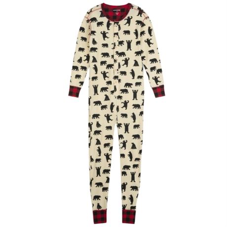 SMALL -  Little Blue House By Hatley Women's Moose Family Union Suit