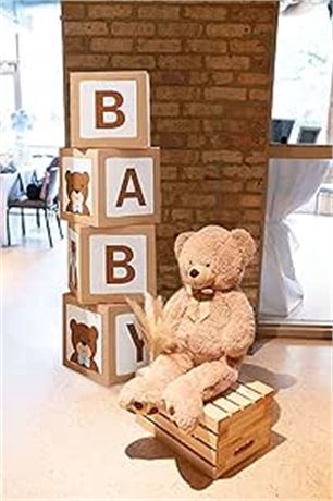 Teddy Bear Baby Shower Decorations Baby Balloon Boxes Baby Party Decorations