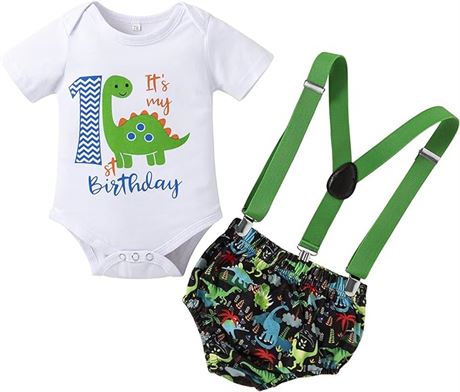 12-18M MetCuento Baby Boy Funny First Birthday Clothes Infant Boy Bow Tie Romper
