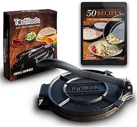 Tortillada – Tortilla Press, Quesadilla/Roti Maker