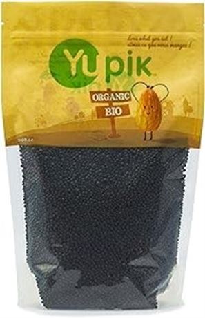 1kg Yupik Organic Black Beluga Lentils, Non-GMO, Vegan, Gluten-Free