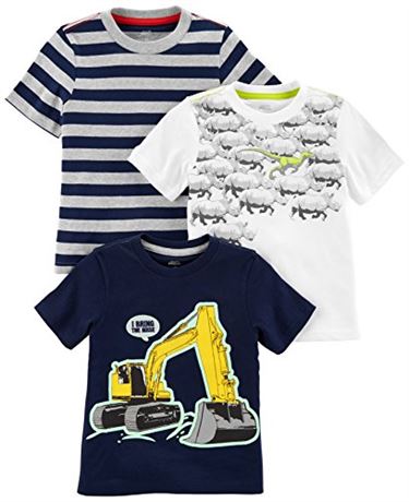 2T - Simple Joys by Carter's Baby Boys' 3-Pack Short-Sleeve Tee Shirts
