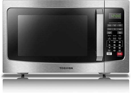 TOSHIBA ML-EM31P(SS)/CA Microwave Oven with Smart Sensor, Easy Clean Interior, E
