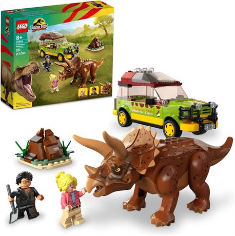 LEGO Jurassic Park Triceratops Research, Jurassic World Toy, 76959