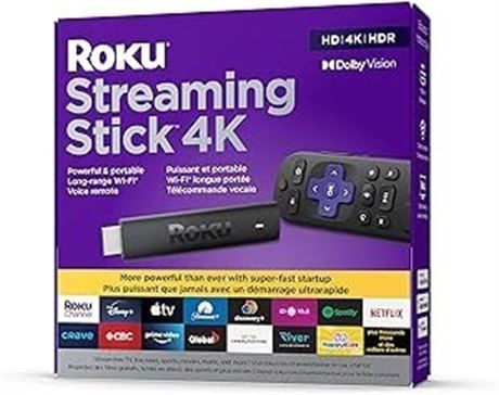 Roku Streaming Stick 4K 2021 | Streaming Device 4K/HDR/Dolby Vision