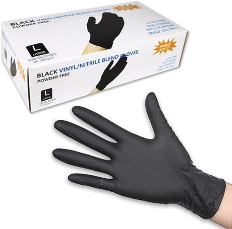 Nitrile Gloves,Disposable gloves 100 Pcs-Latex Free Powder Free - Multipurpose