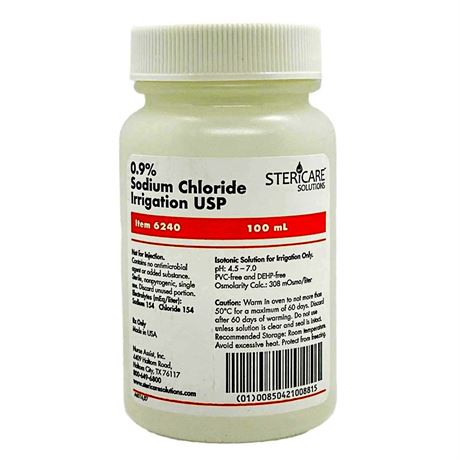 SteriCare USP Normal Saline 100ml 3pk - 6240