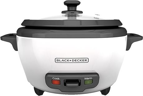 BLACK+DECKER 2-in-1 Rice Cooker & Food Steamer - 6-Cup Capacity