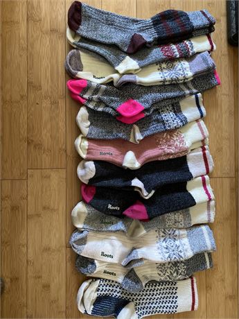 Roots socks - 12 pairs (clean and barely used) in a jar