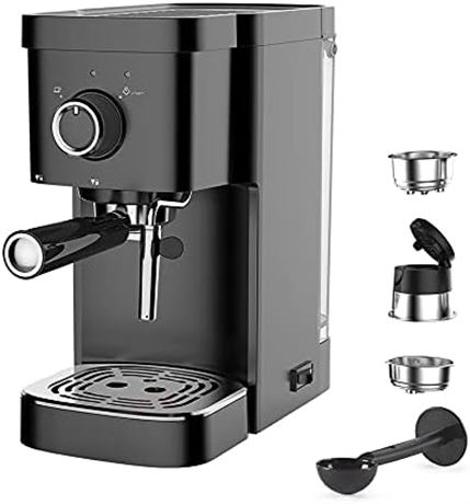 EWX 3 in 1,20 Bar Pump (Pump Made in Italy) Espresso Coffee Maker/Coffee Machine