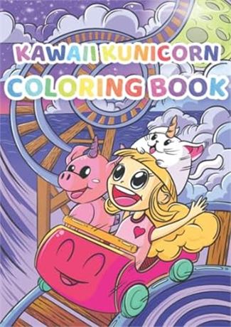 Kawaii Kunicorn Coloring Book